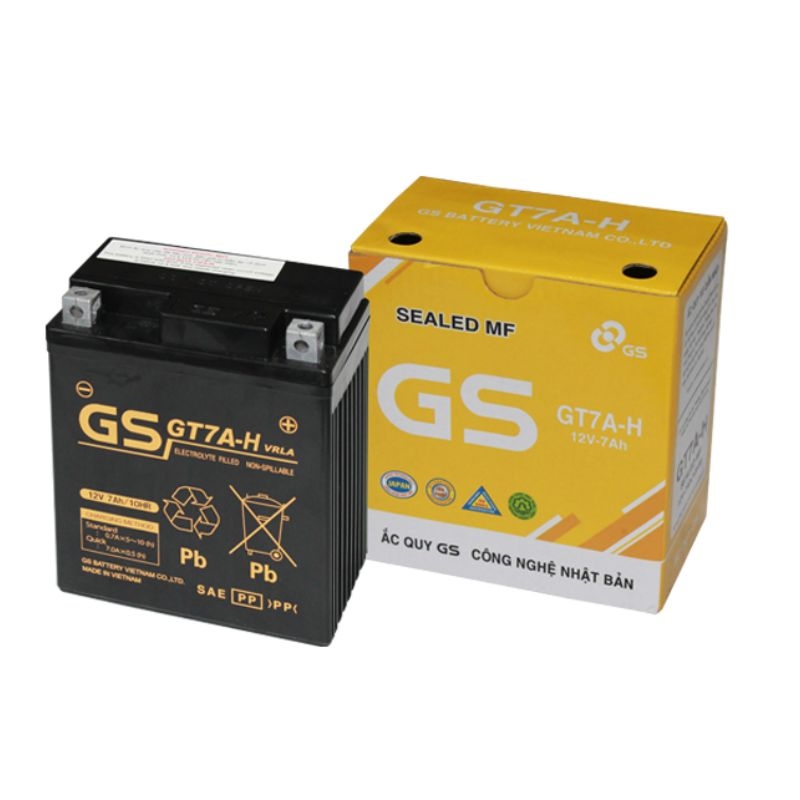 [GS-12V-7AH-MF] Ắc quy GS 12V 7Ah MF